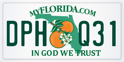 FL license plate DPHQ31