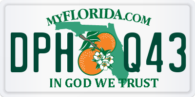 FL license plate DPHQ43