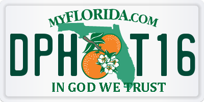 FL license plate DPHT16
