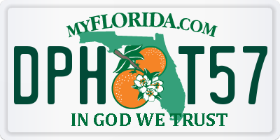 FL license plate DPHT57
