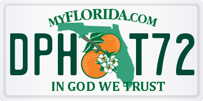 FL license plate DPHT72