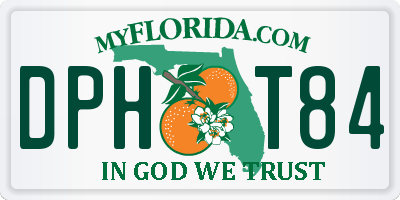 FL license plate DPHT84