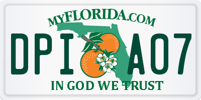 FL license plate DPIA07