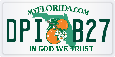FL license plate DPIB27