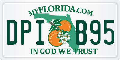 FL license plate DPIB95
