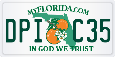 FL license plate DPIC35