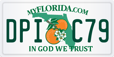 FL license plate DPIC79