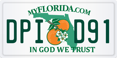 FL license plate DPID91