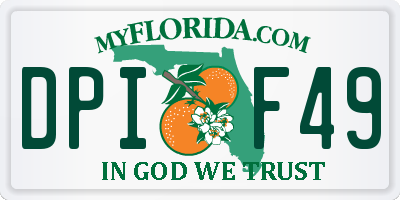 FL license plate DPIF49