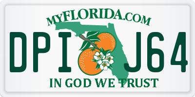 FL license plate DPIJ64