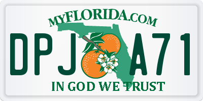 FL license plate DPJA71