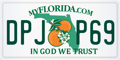 FL license plate DPJP69