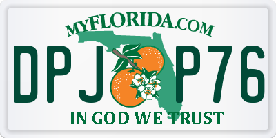 FL license plate DPJP76