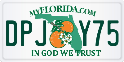 FL license plate DPJY75