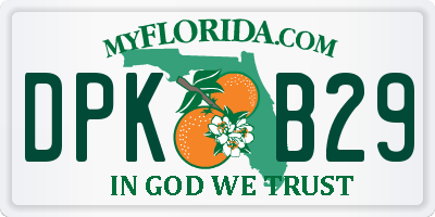 FL license plate DPKB29