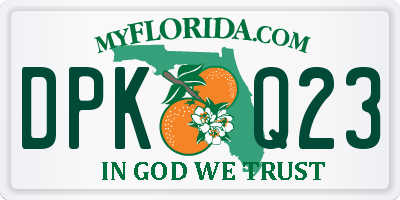 FL license plate DPKQ23
