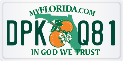 FL license plate DPKQ81