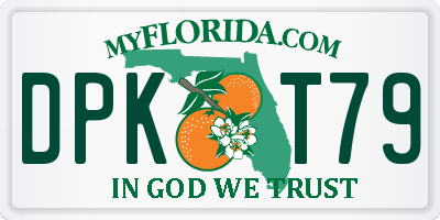 FL license plate DPKT79