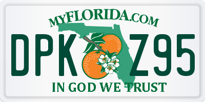 FL license plate DPKZ95