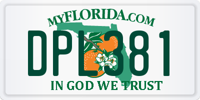 FL license plate DPL381