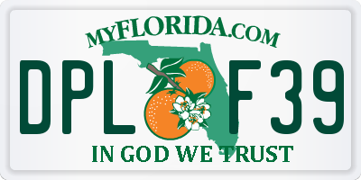 FL license plate DPLF39