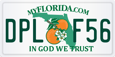 FL license plate DPLF56