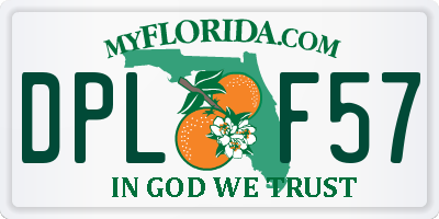 FL license plate DPLF57