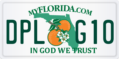 FL license plate DPLG10