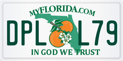 FL license plate DPLL79
