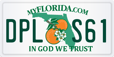FL license plate DPLS61
