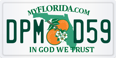 FL license plate DPMD59