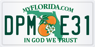 FL license plate DPME31