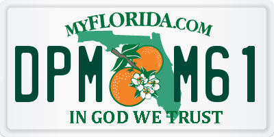 FL license plate DPMM61