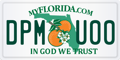 FL license plate DPMU00