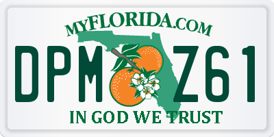FL license plate DPMZ61