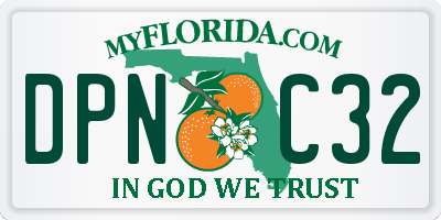 FL license plate DPNC32