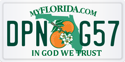 FL license plate DPNG57