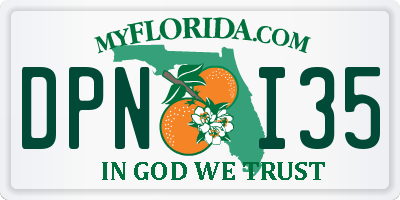 FL license plate DPNI35