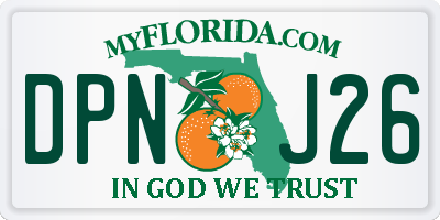 FL license plate DPNJ26