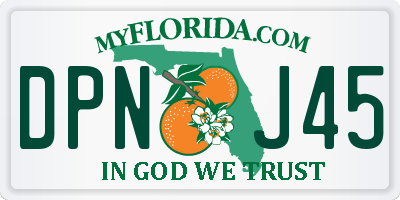 FL license plate DPNJ45