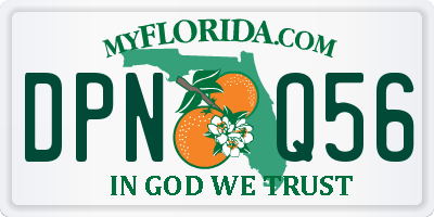 FL license plate DPNQ56