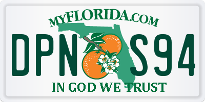 FL license plate DPNS94