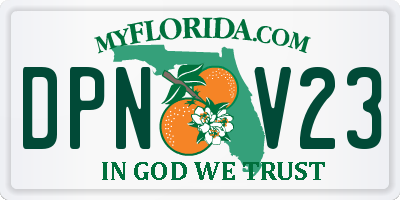 FL license plate DPNV23