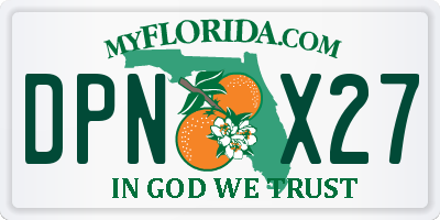 FL license plate DPNX27