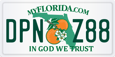 FL license plate DPNZ88