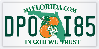 FL license plate DPOI85