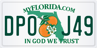 FL license plate DPOJ49