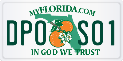 FL license plate DPOS01
