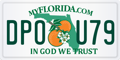 FL license plate DPOU79