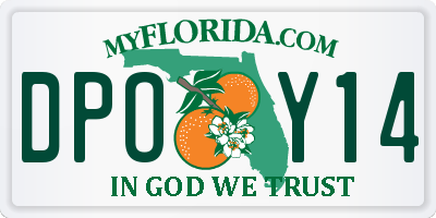 FL license plate DPOY14
